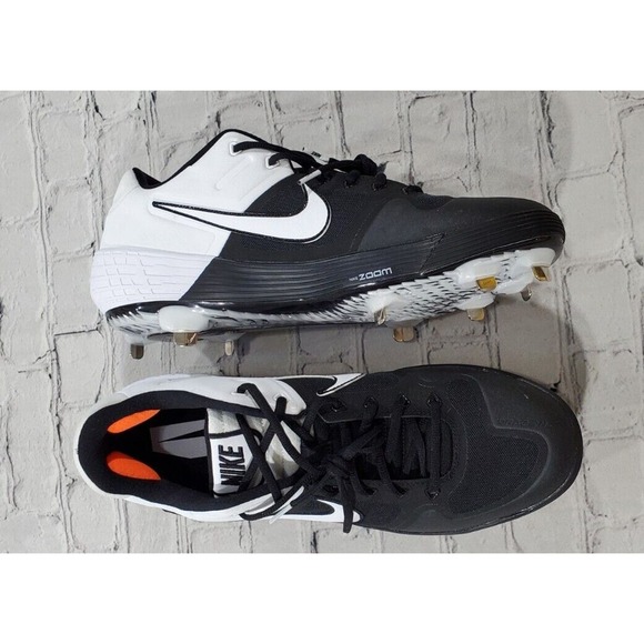 Nike Alpha Huarache Elite 2 Baseball Cleats AJ6873-004 Black White MENS SIZE 14 main image 7